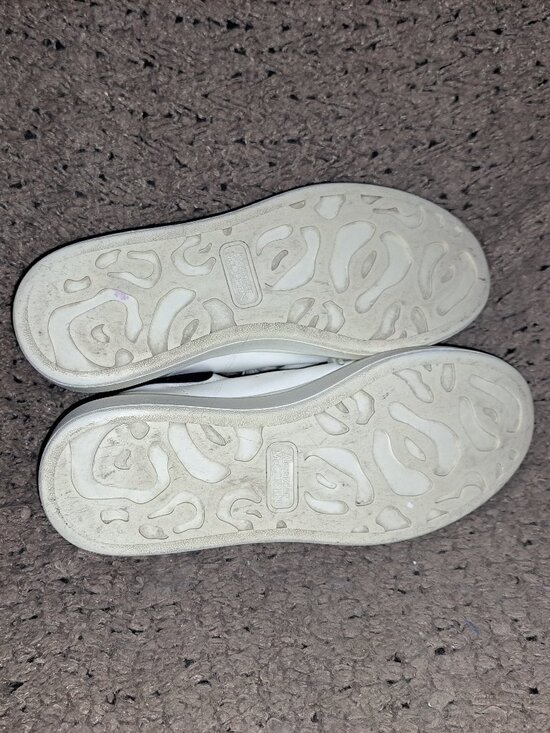 ALEXANDER MCQUEEN-Oversize White Leather/Black Suede Sneakers-Sz 39-Excellent - Picture 10 of 11